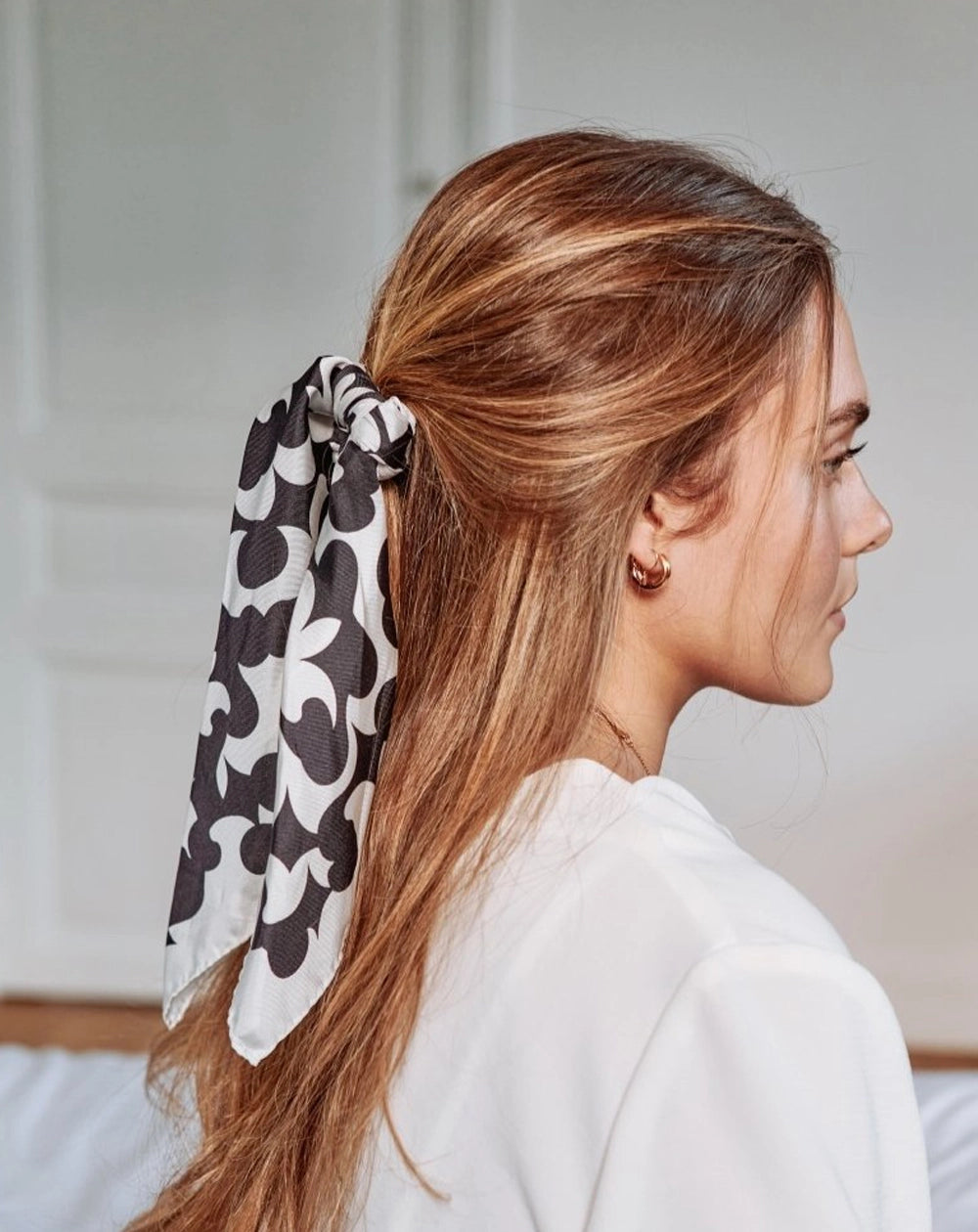 Knorr Prandell : Ponge 5 Silk Scarf Hand Rolled Edges : 180 X 45